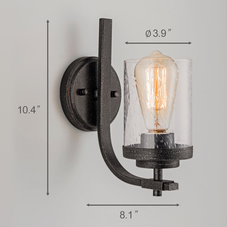 Rustic indoor shop wall sconces